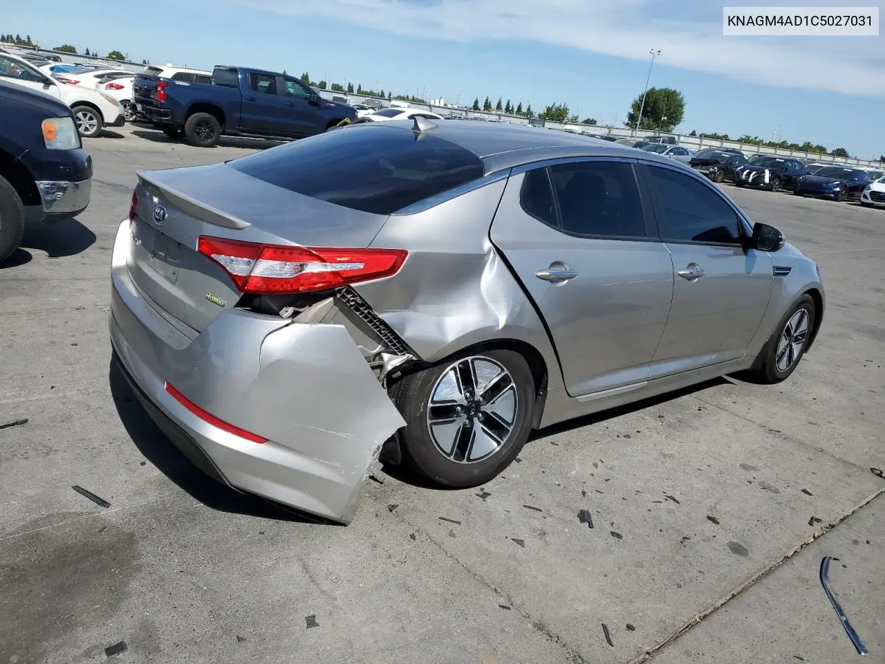 2012 Kia Optima Hybrid VIN: KNAGM4AD1C5027031 Lot: 65996775