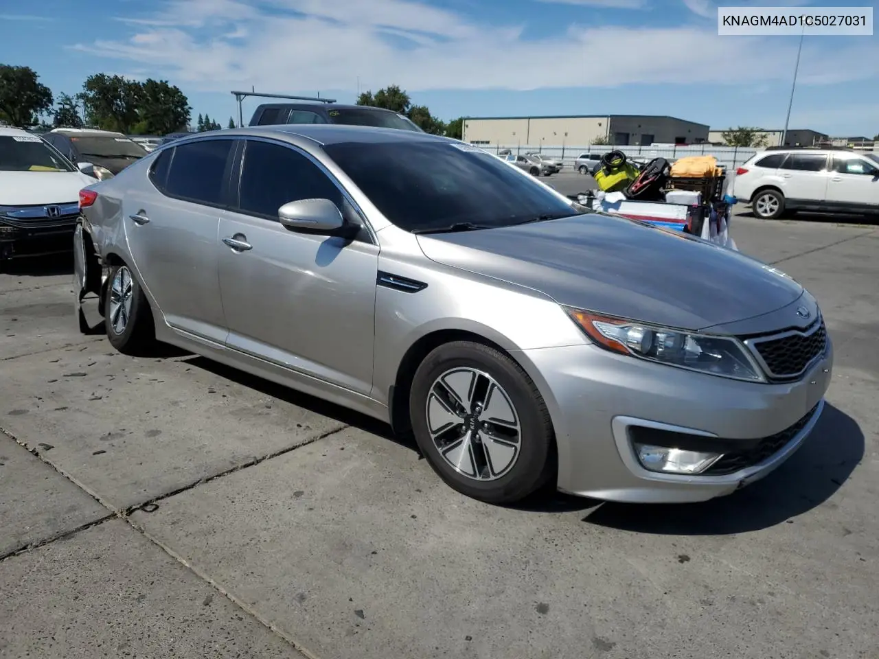 2012 Kia Optima Hybrid VIN: KNAGM4AD1C5027031 Lot: 65996775