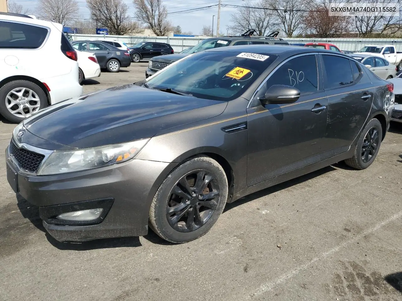 2013 Kia Optima Lx VIN: 5XXGM4A74DG115582 Lot: 51094205