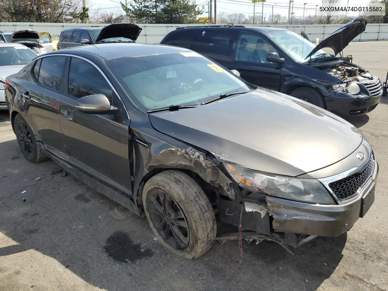 2013 Kia Optima Lx VIN: 5XXGM4A74DG115582 Lot: 51094205