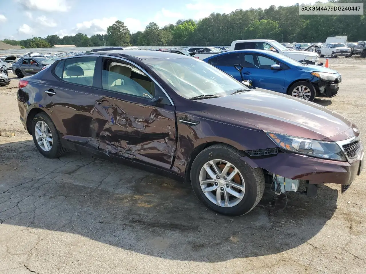 2013 Kia Optima Lx VIN: 5XXGM4A79DG240447 Lot: 54852455