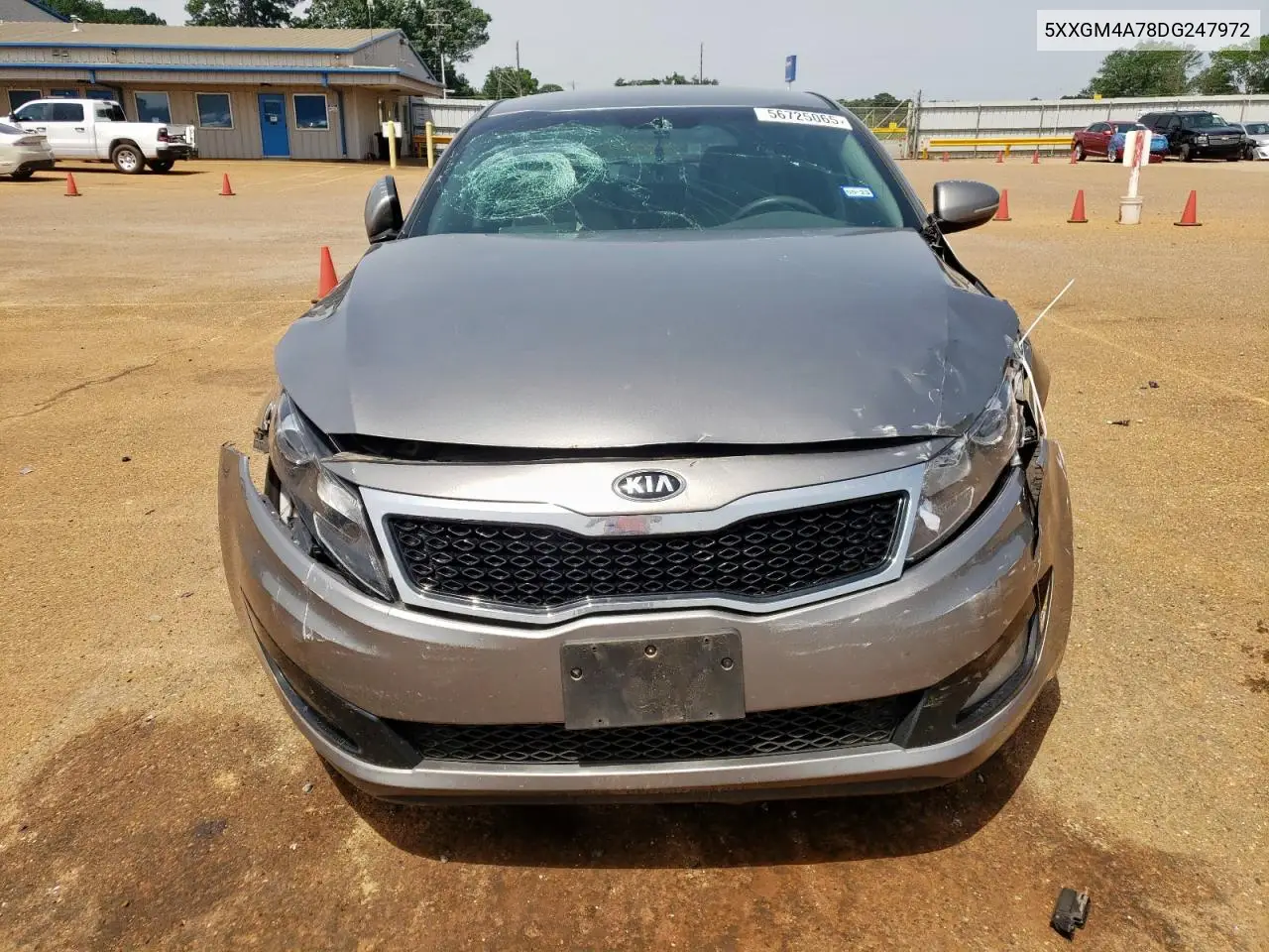 2013 Kia Optima Lx VIN: 5XXGM4A78DG247972 Lot: 56725065