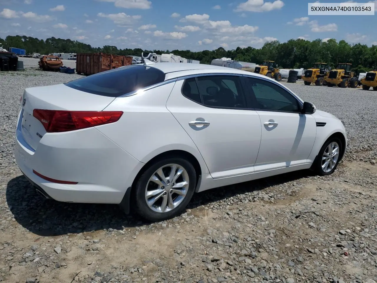 2013 Kia Optima Ex VIN: 5XXGN4A74DG103543 Lot: 56731095