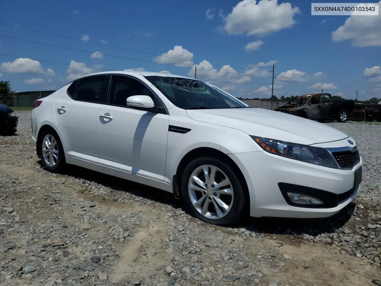 2013 Kia Optima Ex VIN: 5XXGN4A74DG103543 Lot: 56731095