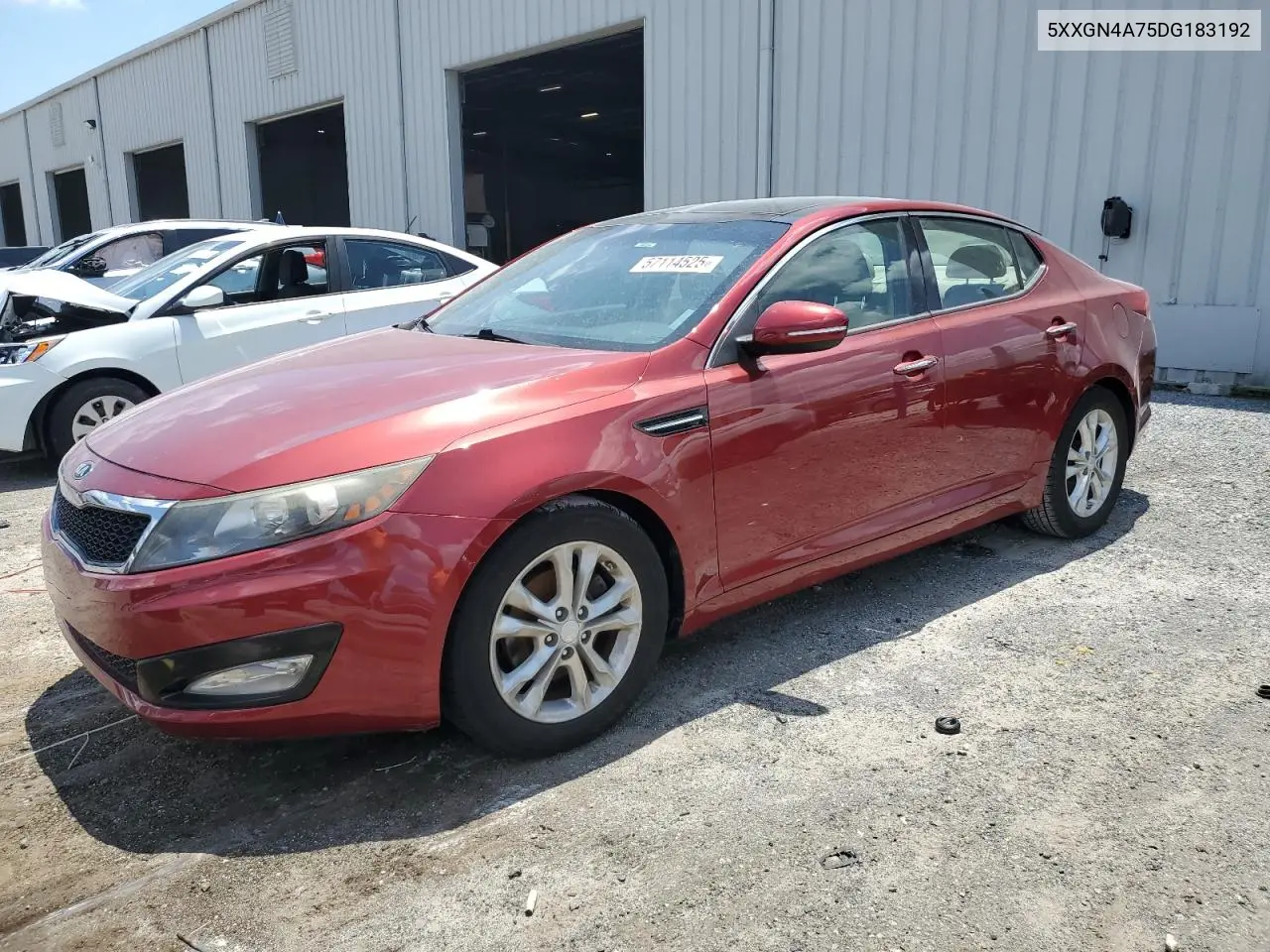 2013 Kia Optima Ex VIN: 5XXGN4A75DG183192 Lot: 57114525