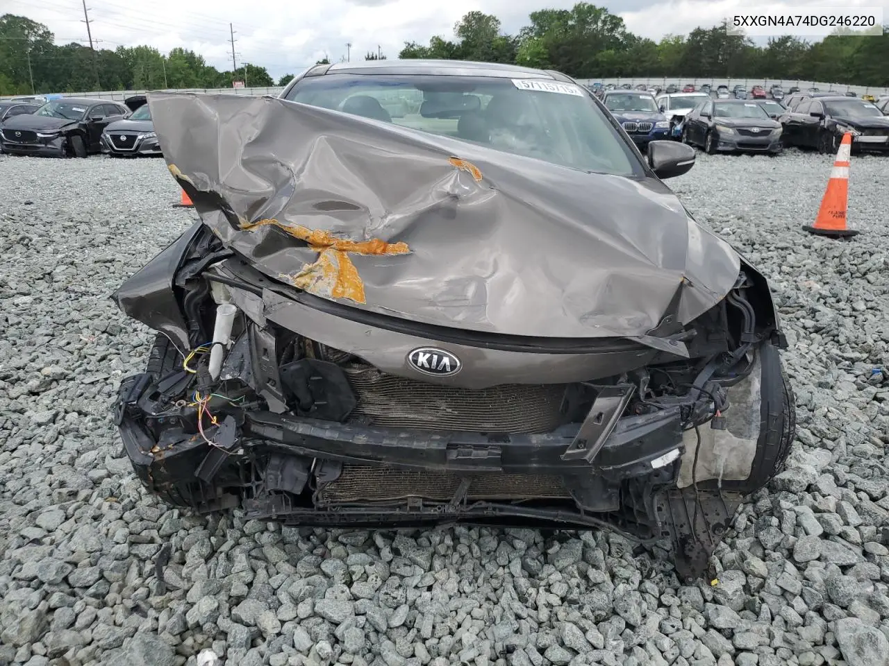 2013 Kia Optima Ex VIN: 5XXGN4A74DG246220 Lot: 57115715