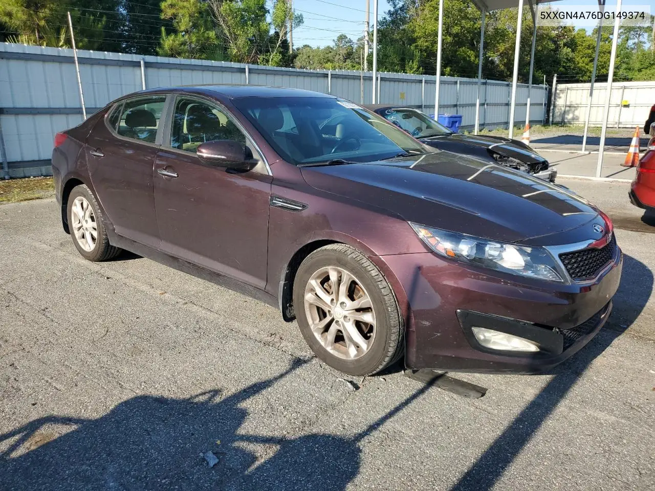 2013 Kia Optima Ex VIN: 5XXGN4A76DG149374 Lot: 57132775