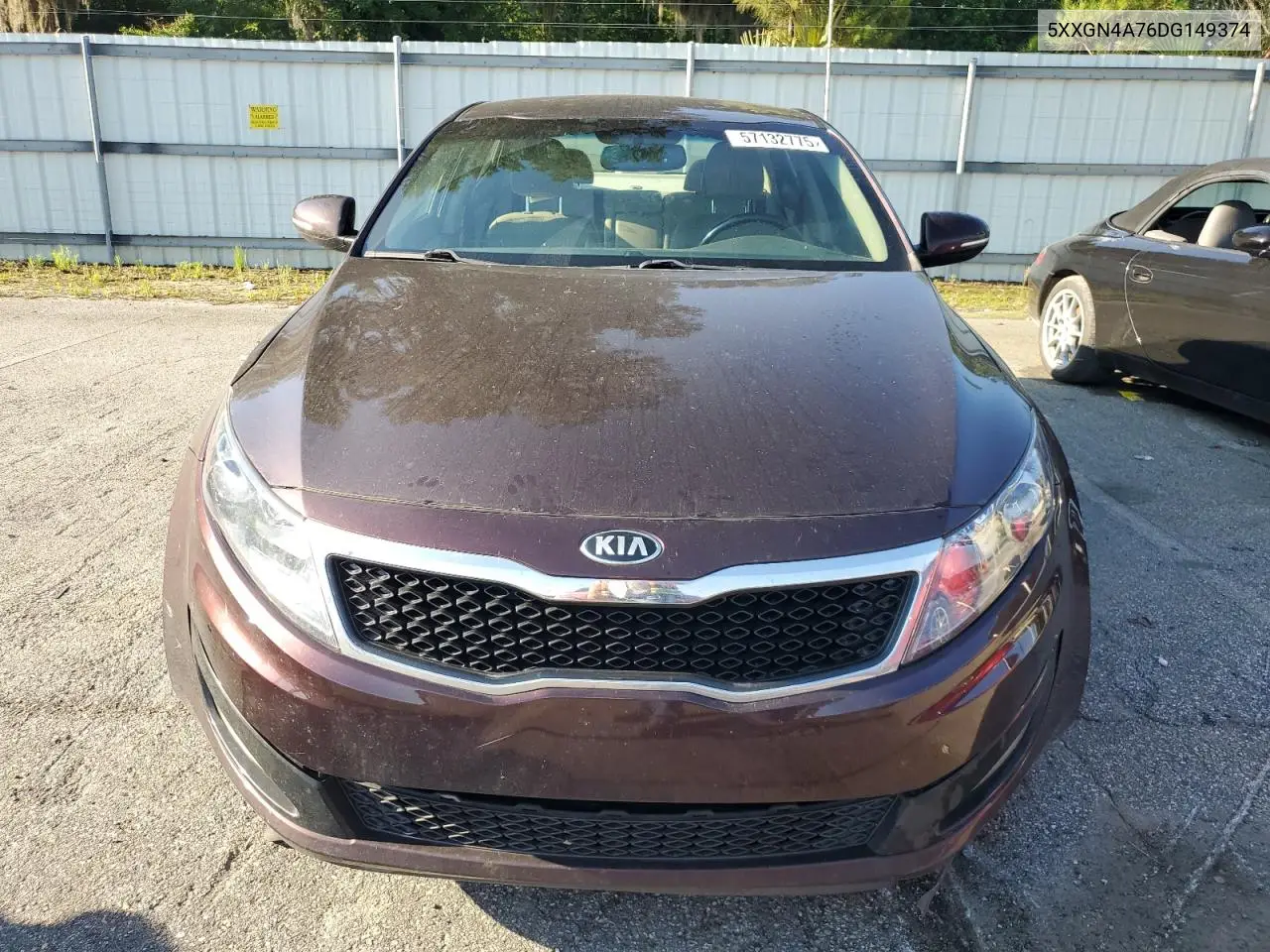 2013 Kia Optima Ex VIN: 5XXGN4A76DG149374 Lot: 57132775