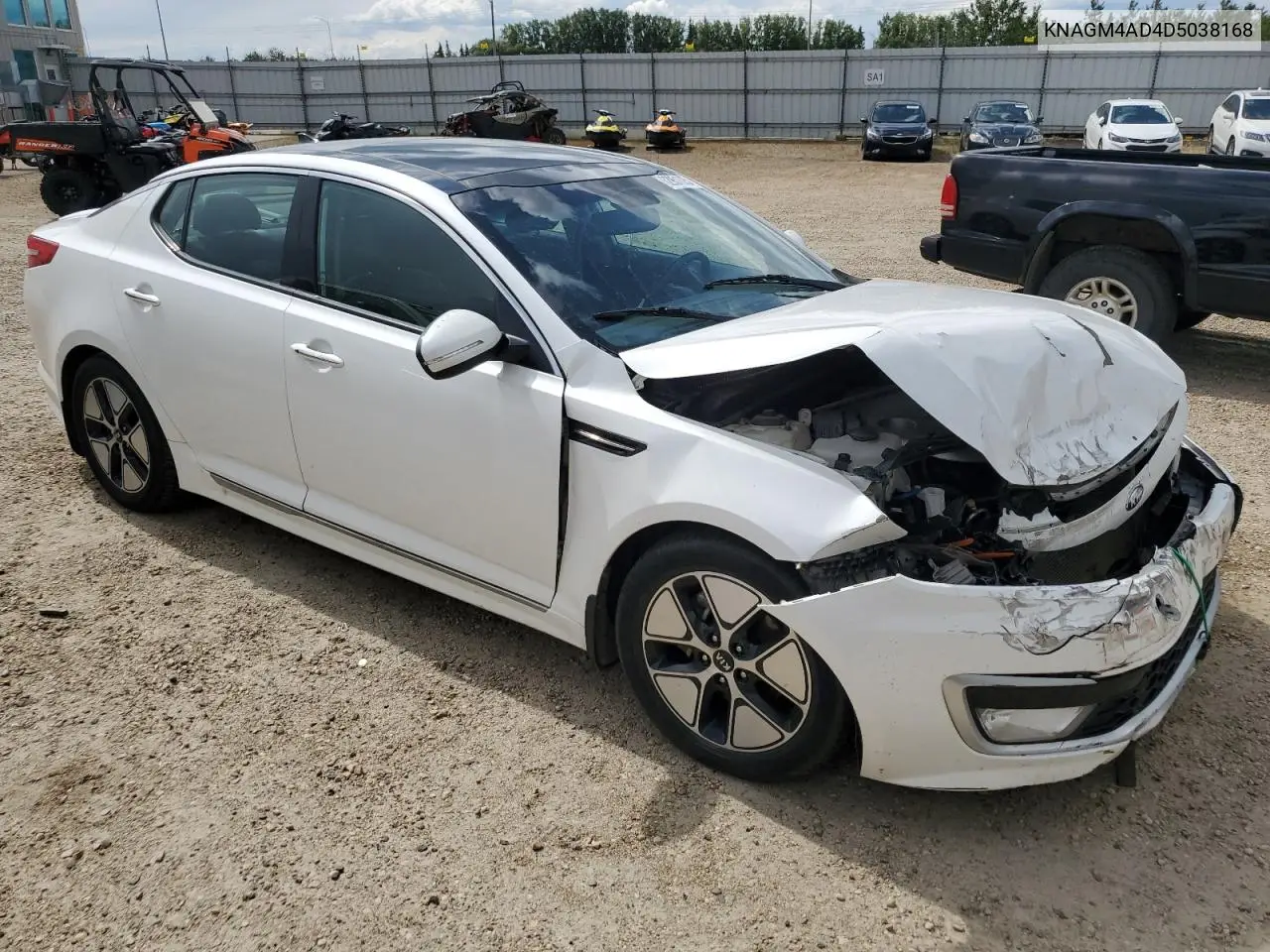 2013 Kia Optima Hybrid VIN: KNAGM4AD4D5038168 Lot: 62951625