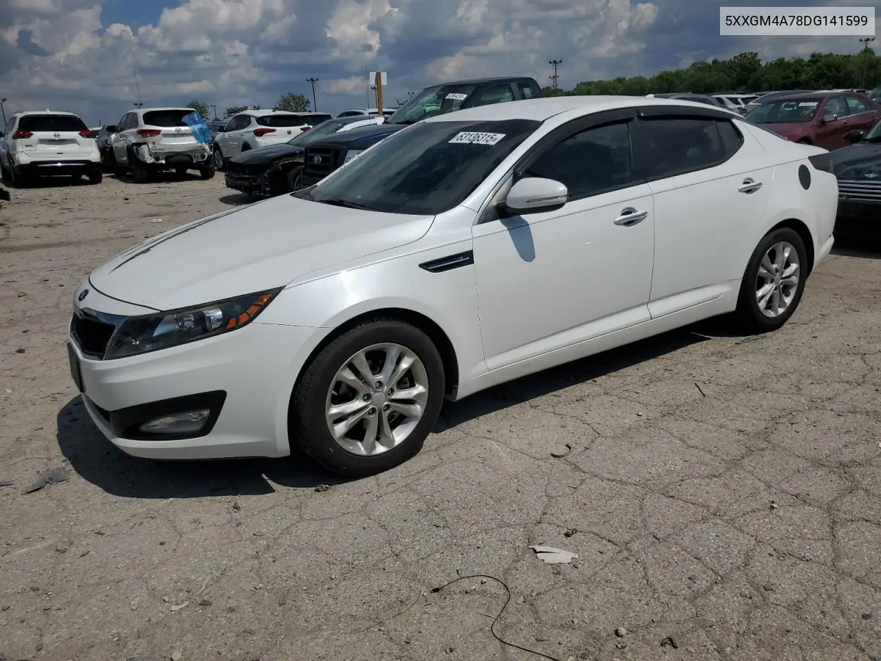 2013 Kia Optima Lx VIN: 5XXGM4A78DG141599 Lot: 63136315