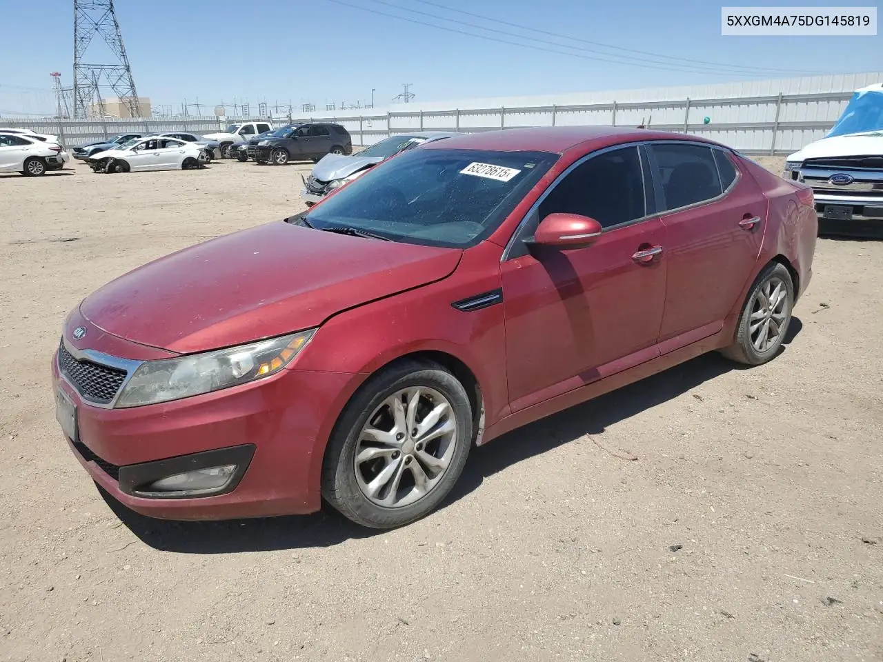 2013 Kia Optima Lx VIN: 5XXGM4A75DG145819 Lot: 63278615