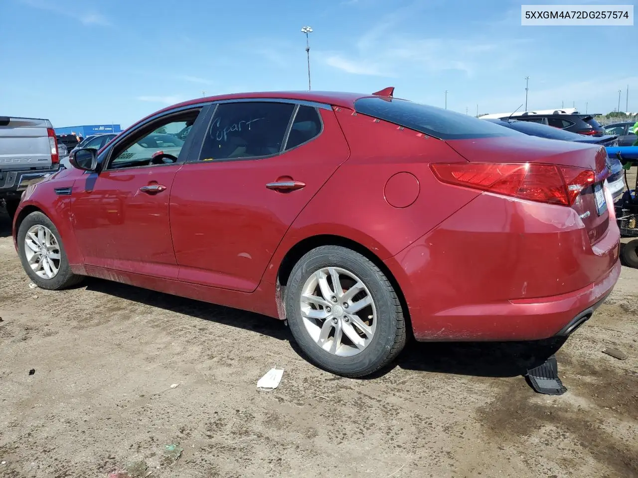 2013 Kia Optima Lx VIN: 5XXGM4A72DG257574 Lot: 65358415