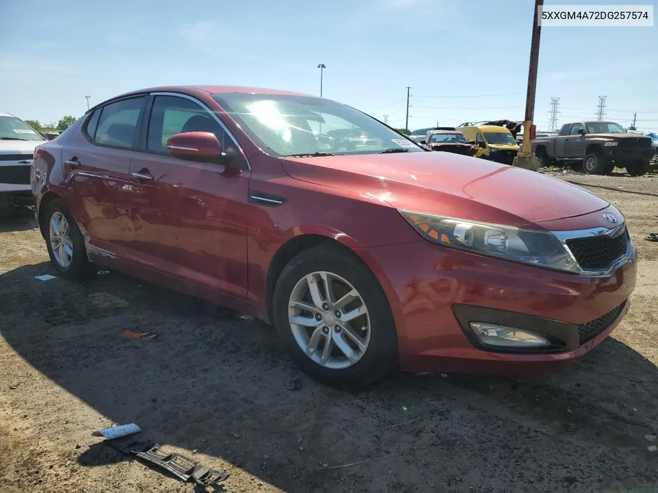 2013 Kia Optima Lx VIN: 5XXGM4A72DG257574 Lot: 65358415