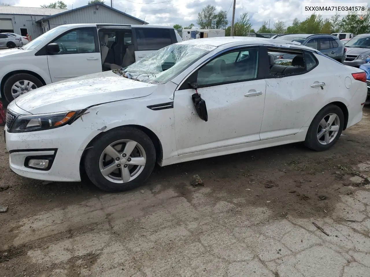 2014 Kia Optima Lx VIN: 5XXGM4A71EG341578 Lot: 55217865