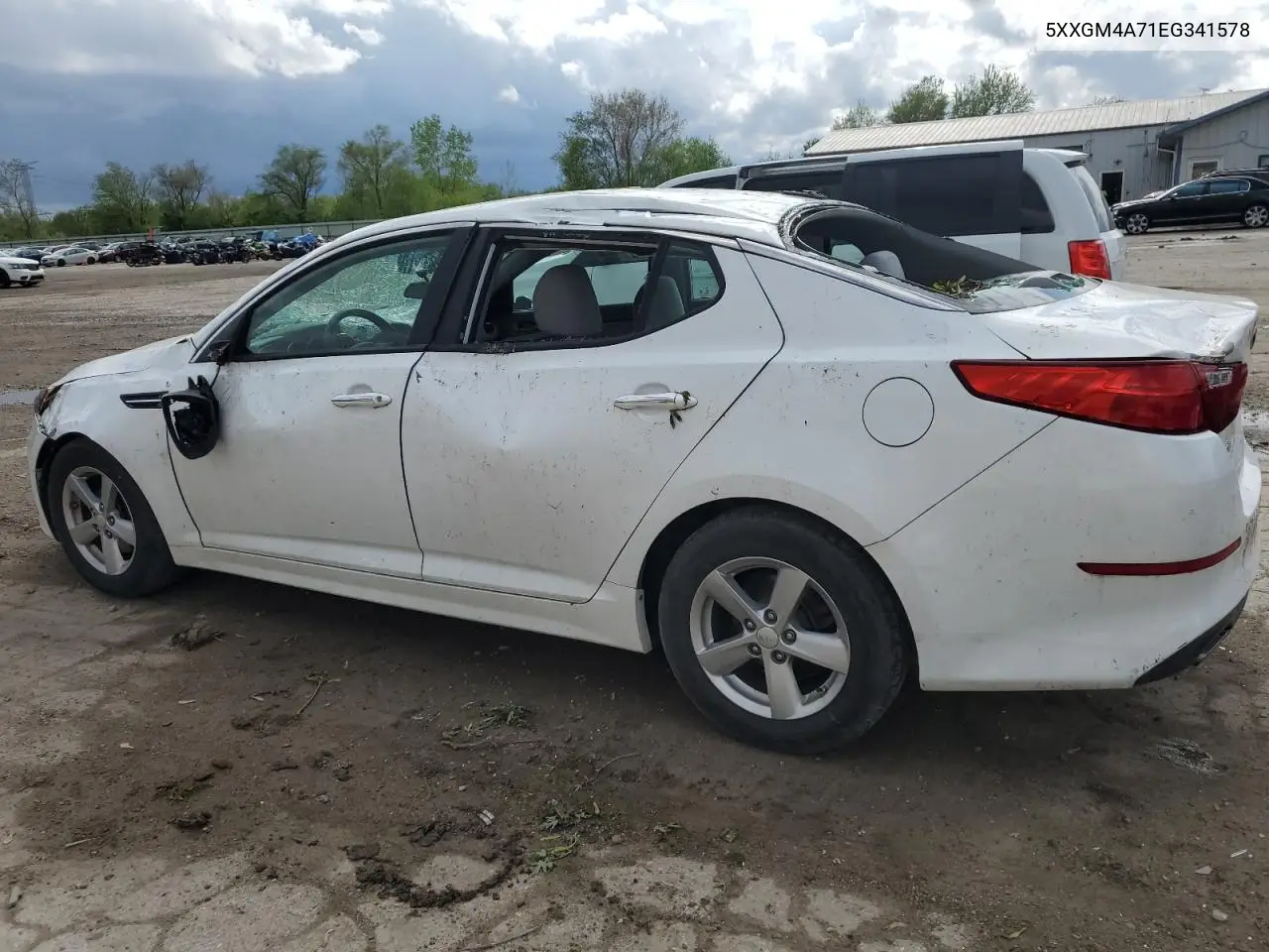 2014 Kia Optima Lx VIN: 5XXGM4A71EG341578 Lot: 55217865