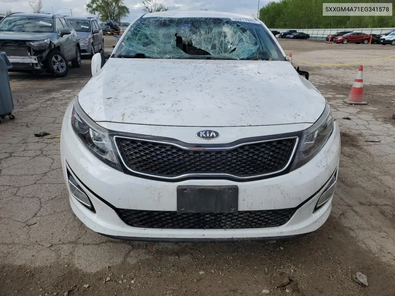 2014 Kia Optima Lx VIN: 5XXGM4A71EG341578 Lot: 55217865