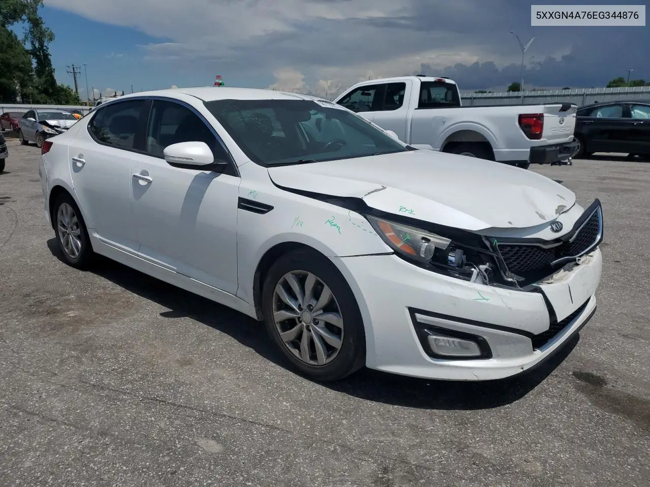 2014 Kia Optima Ex VIN: 5XXGN4A76EG344876 Lot: 56716965