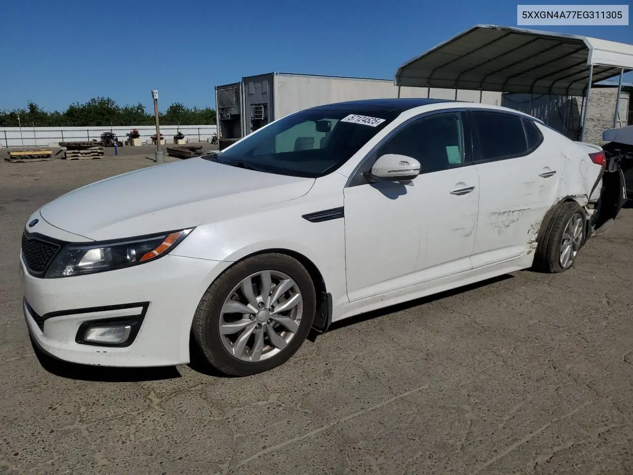 2014 Kia Optima Ex VIN: 5XXGN4A77EG311305 Lot: 57124525