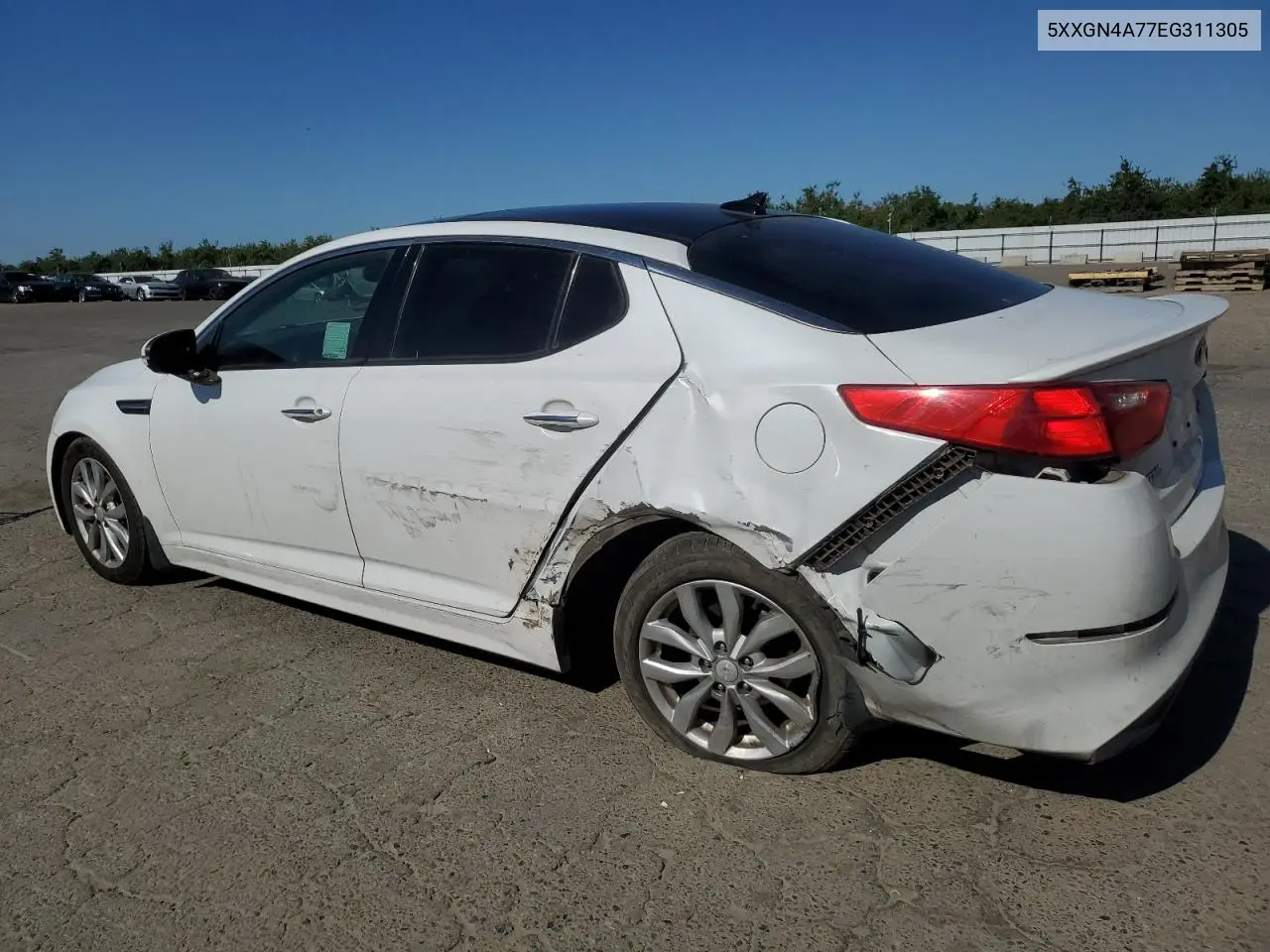 2014 Kia Optima Ex VIN: 5XXGN4A77EG311305 Lot: 57124525