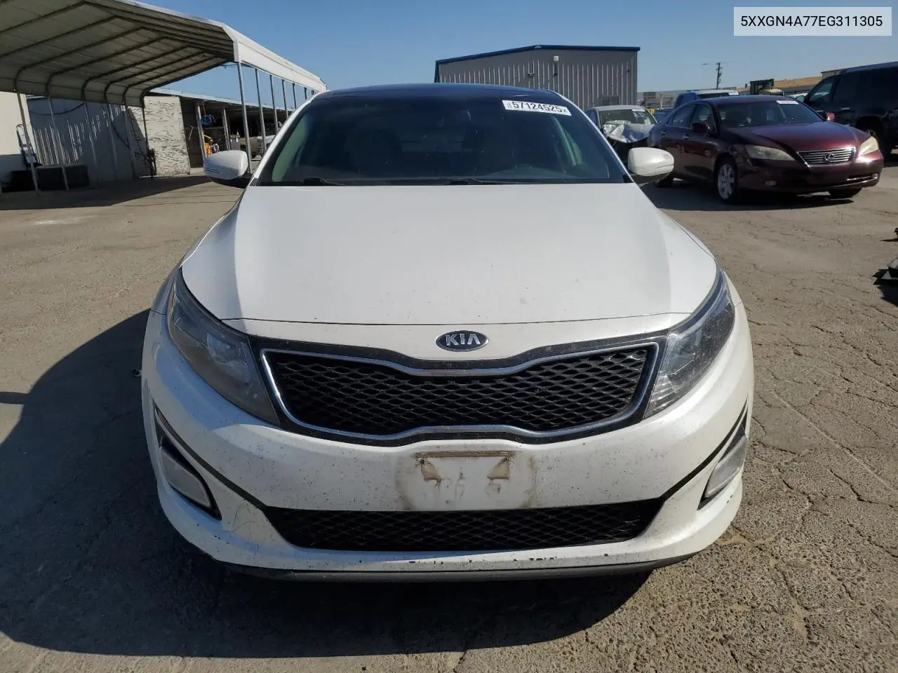 2014 Kia Optima Ex VIN: 5XXGN4A77EG311305 Lot: 57124525