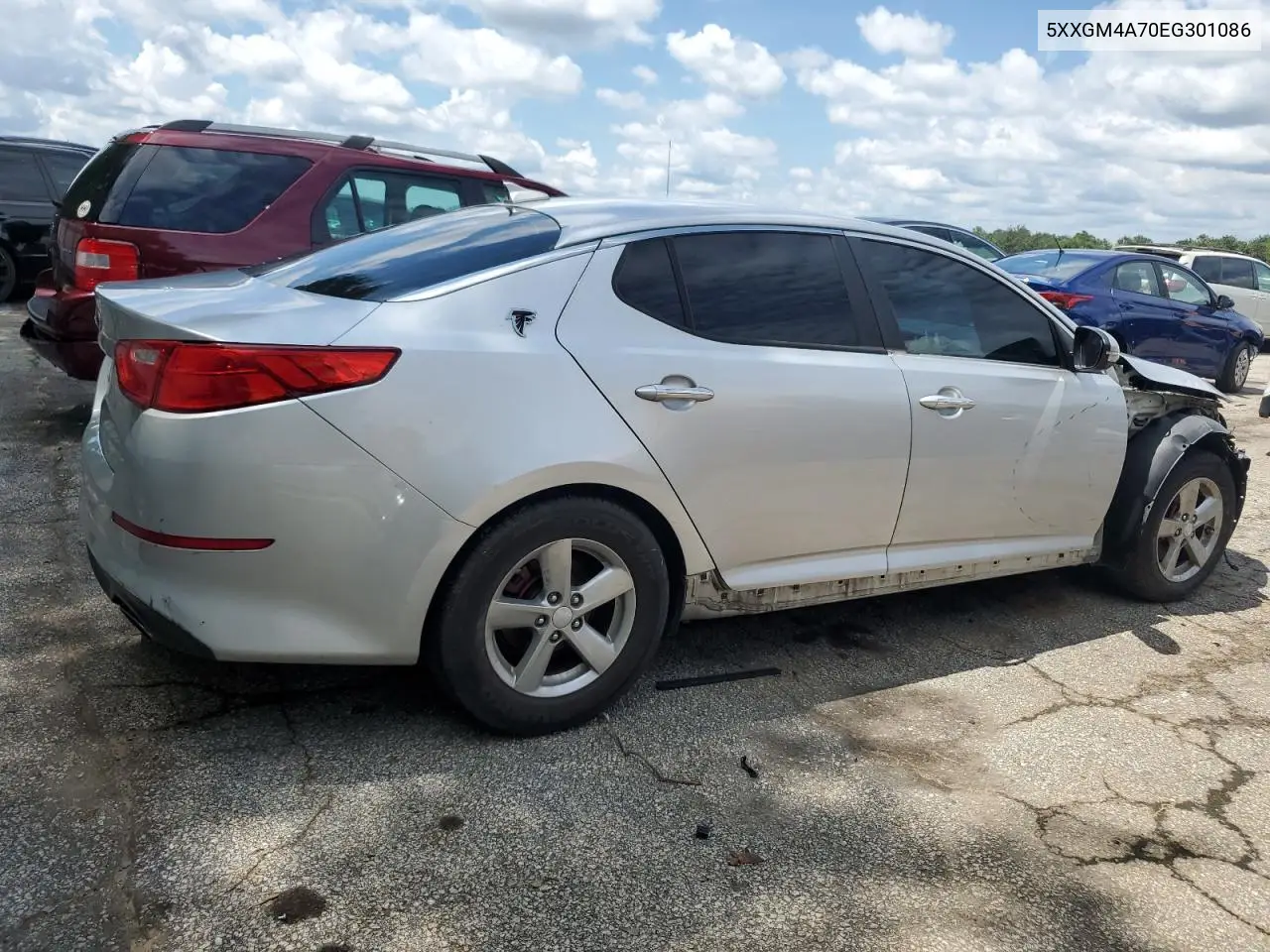 2014 Kia Optima Lx VIN: 5XXGM4A70EG301086 Lot: 61846685