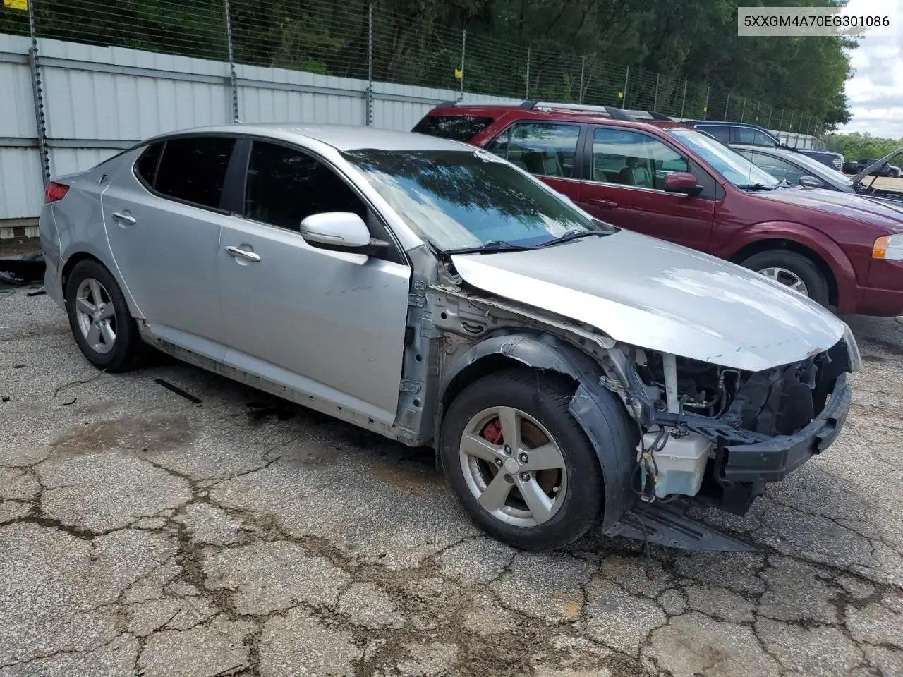 2014 Kia Optima Lx VIN: 5XXGM4A70EG301086 Lot: 61846685