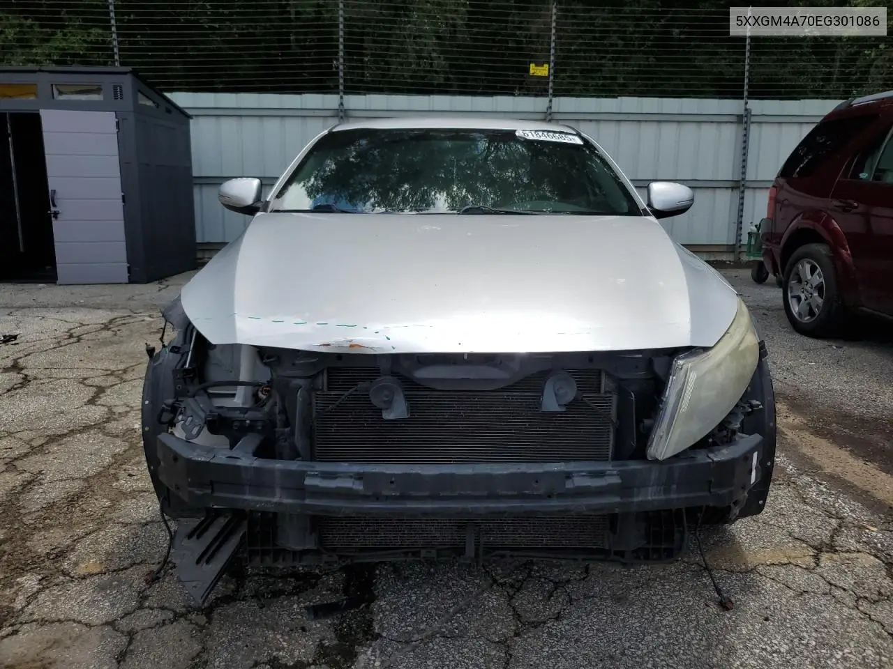 2014 Kia Optima Lx VIN: 5XXGM4A70EG301086 Lot: 61846685