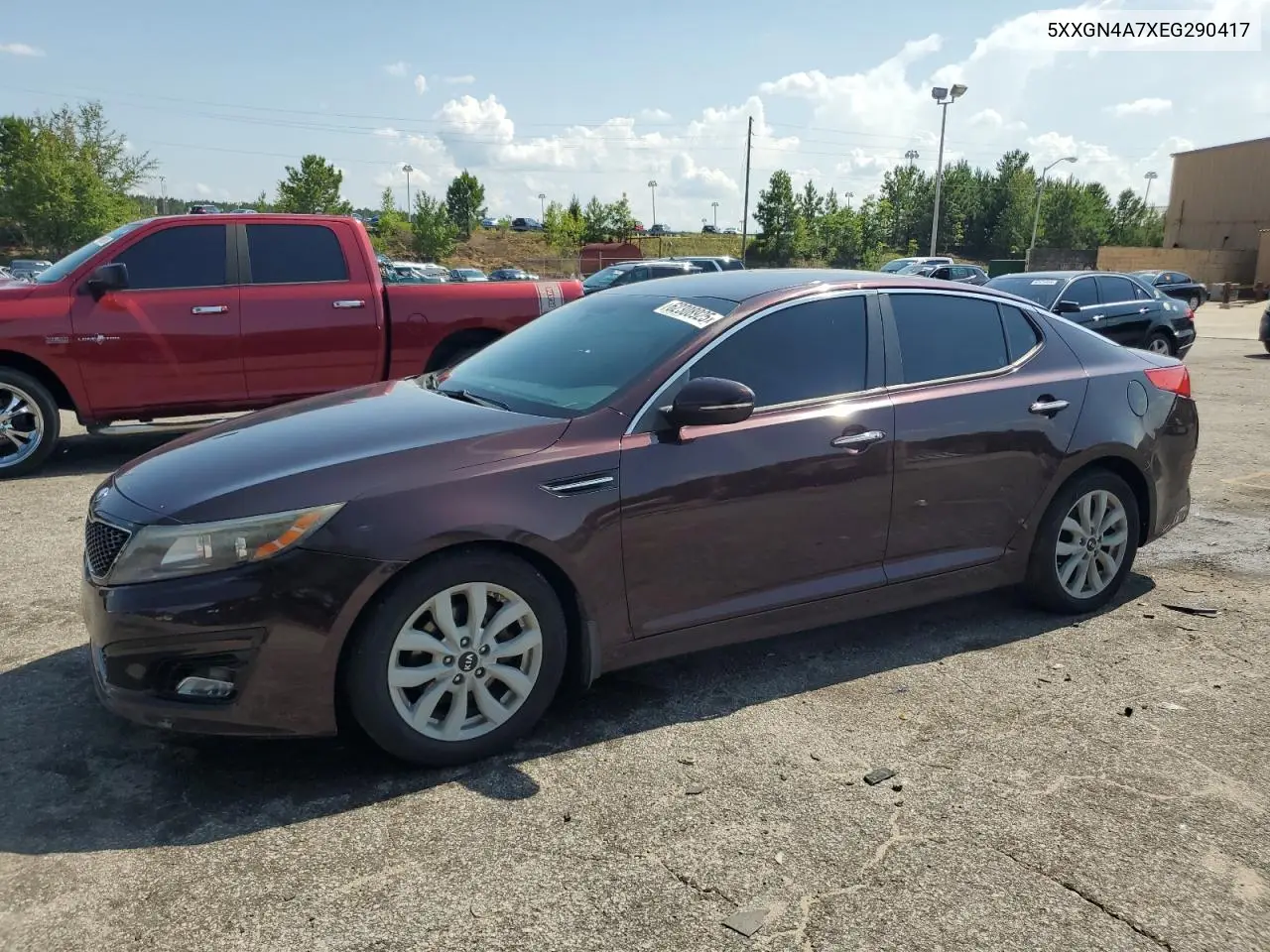 2014 Kia Optima Ex VIN: 5XXGN4A7XEG290417 Lot: 62308925
