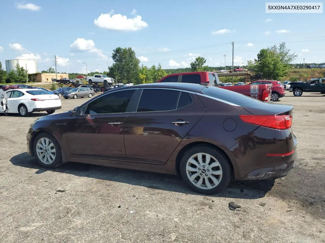 2014 Kia Optima Ex VIN: 5XXGN4A7XEG290417 Lot: 62308925