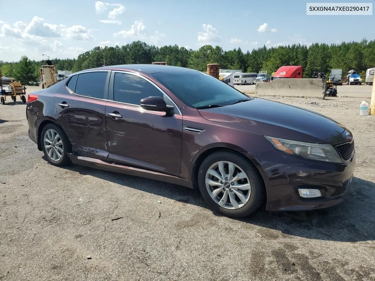 2014 Kia Optima Ex VIN: 5XXGN4A7XEG290417 Lot: 62308925