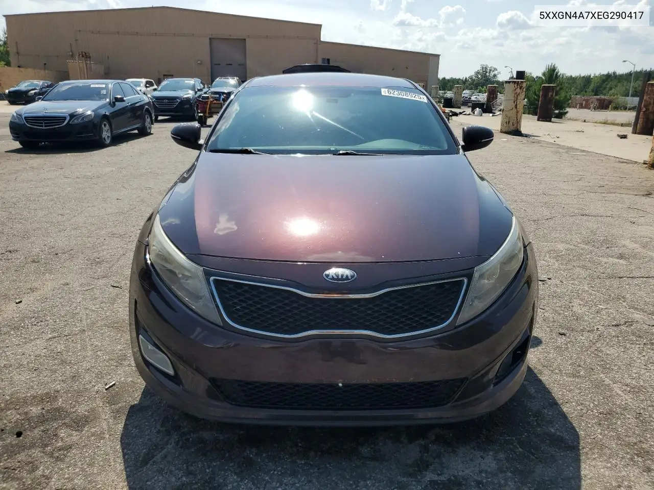 2014 Kia Optima Ex VIN: 5XXGN4A7XEG290417 Lot: 62308925