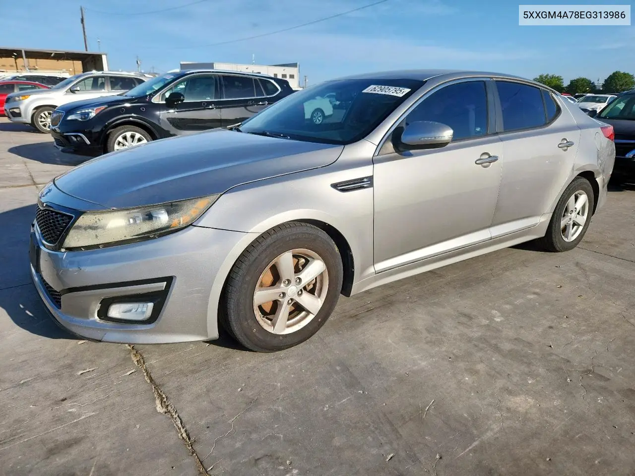 2014 Kia Optima Lx VIN: 5XXGM4A78EG313986 Lot: 62905795