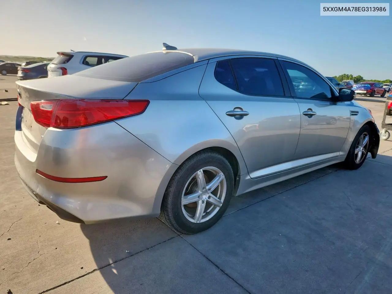 2014 Kia Optima Lx VIN: 5XXGM4A78EG313986 Lot: 62905795