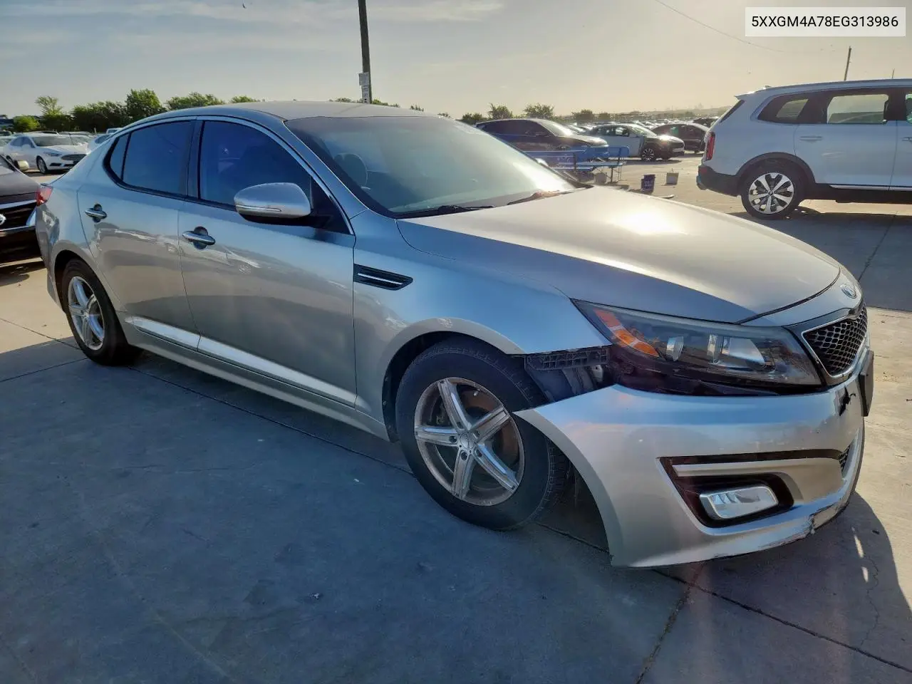 2014 Kia Optima Lx VIN: 5XXGM4A78EG313986 Lot: 62905795