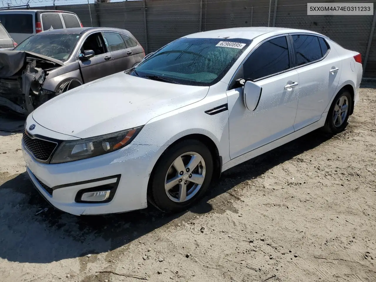 2014 Kia Optima Lx VIN: 5XXGM4A74EG311233 Lot: 62960895