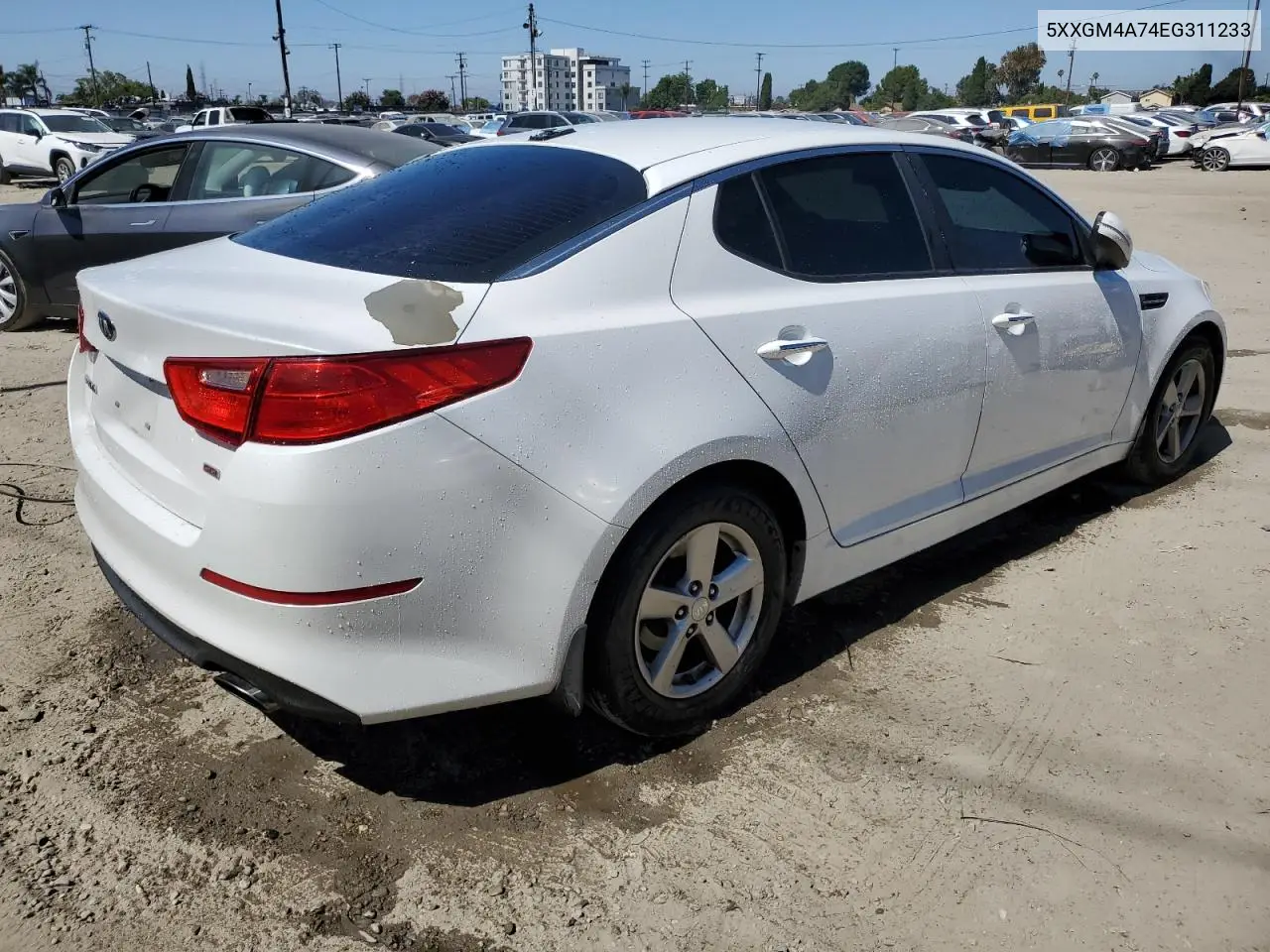 2014 Kia Optima Lx VIN: 5XXGM4A74EG311233 Lot: 62960895