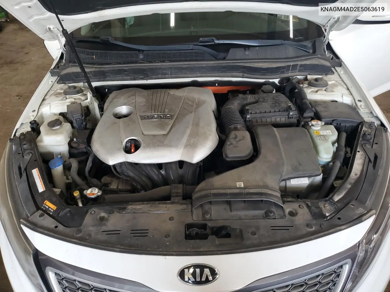 2014 Kia Optima Hybrid VIN: KNAGM4AD2E5063619 Lot: 65752135