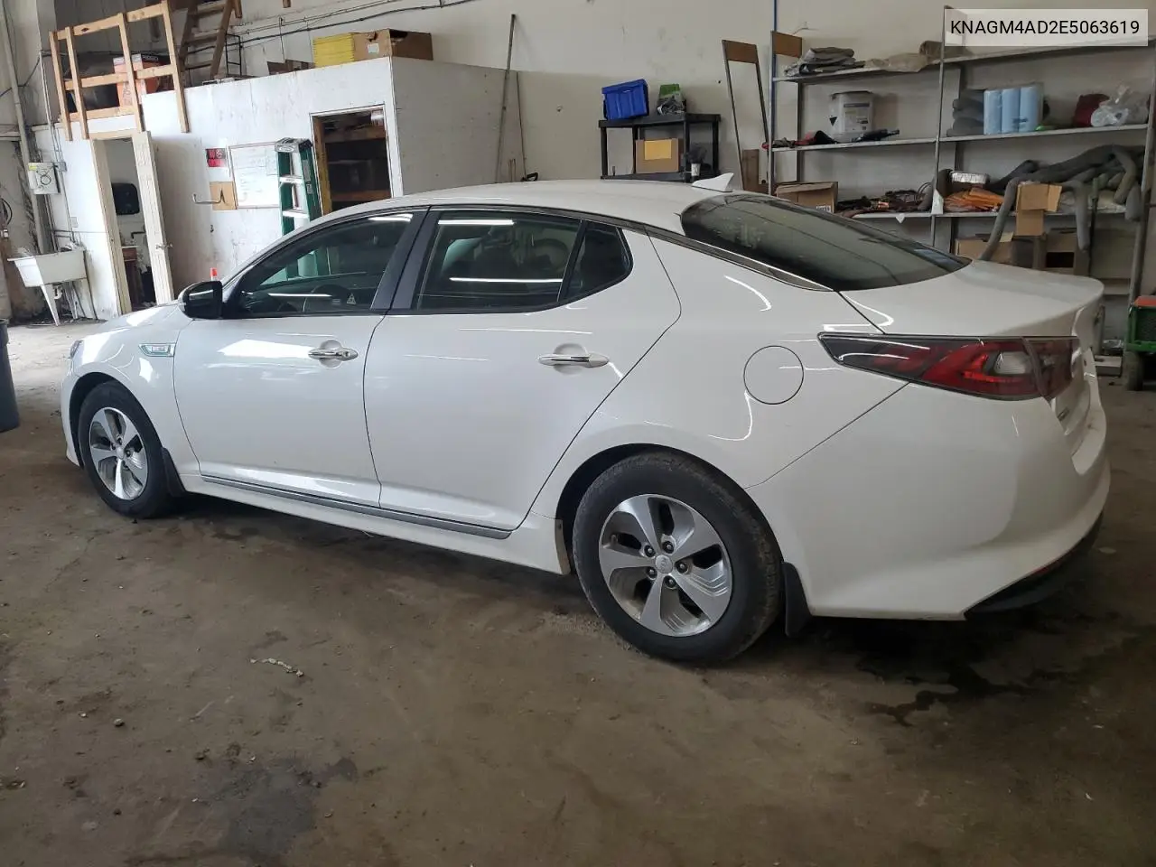 2014 Kia Optima Hybrid VIN: KNAGM4AD2E5063619 Lot: 65752135