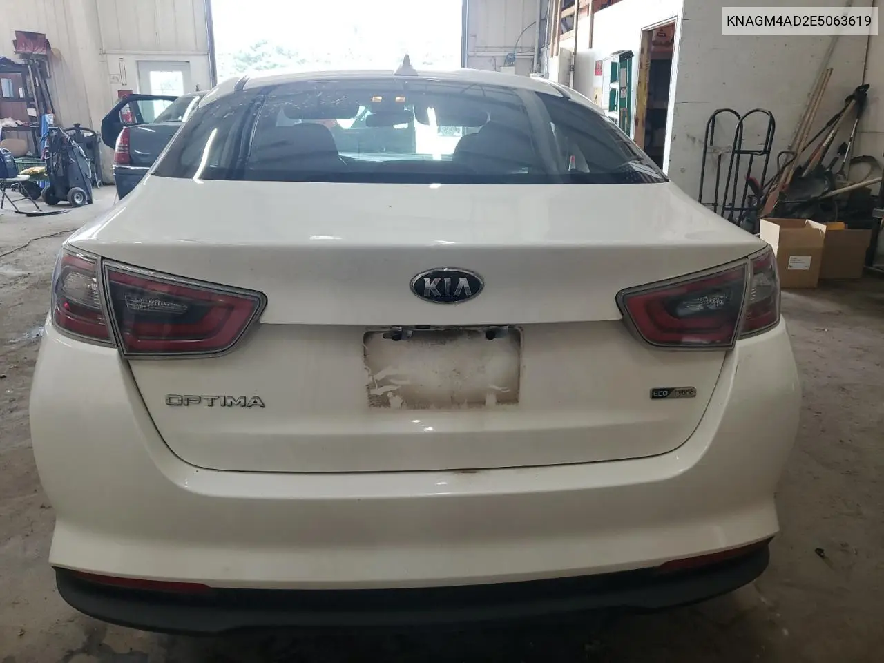 2014 Kia Optima Hybrid VIN: KNAGM4AD2E5063619 Lot: 65752135