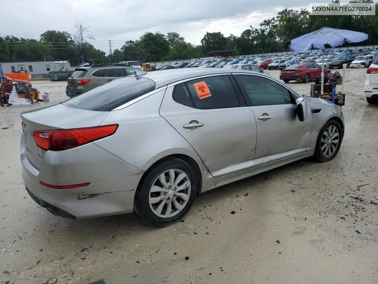 2014 Kia Optima Ex VIN: 5XXGN4A71EG270024 Lot: 65965365