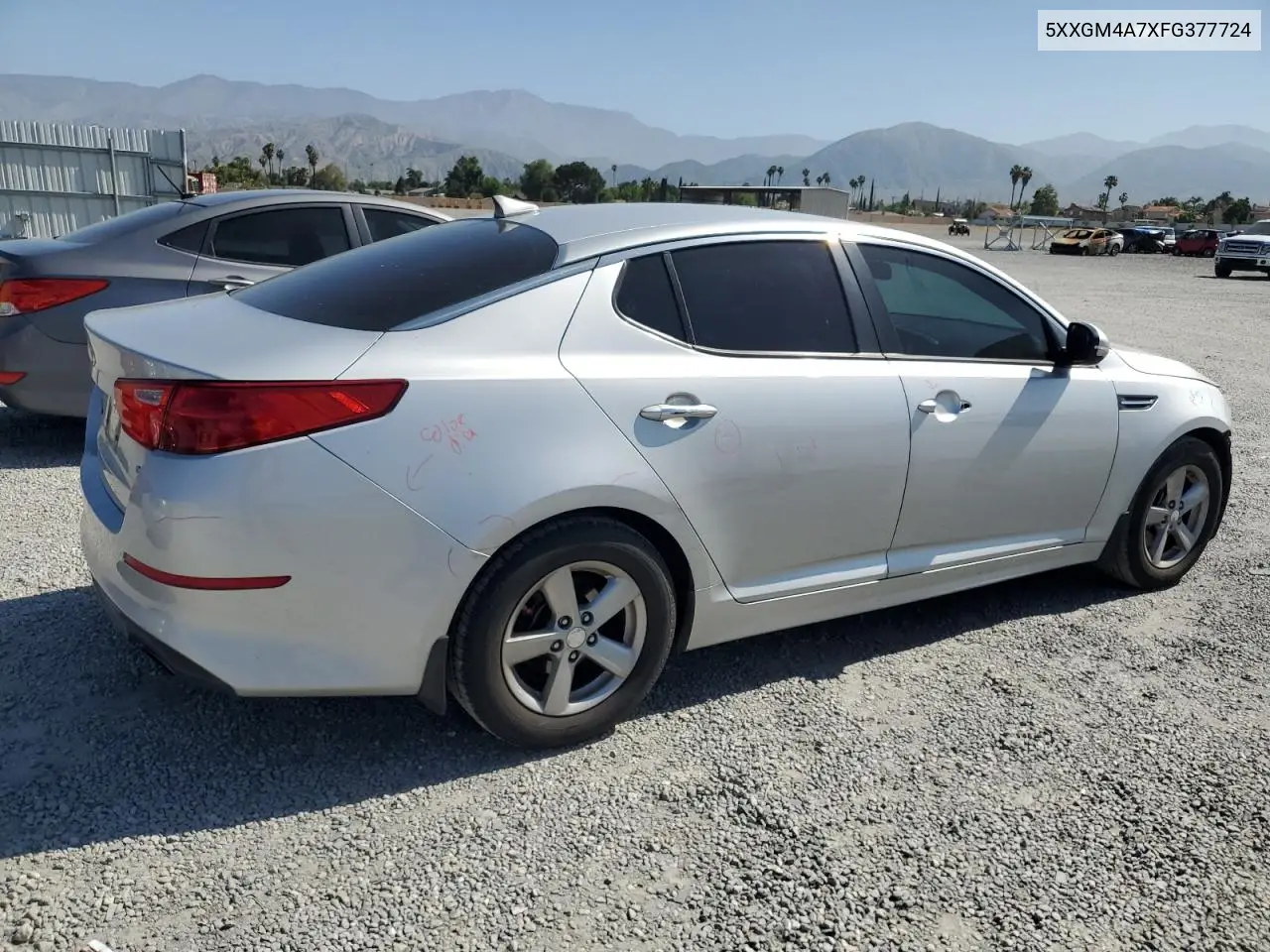 2015 Kia Optima Lx VIN: 5XXGM4A7XFG377724 Lot: 55996455