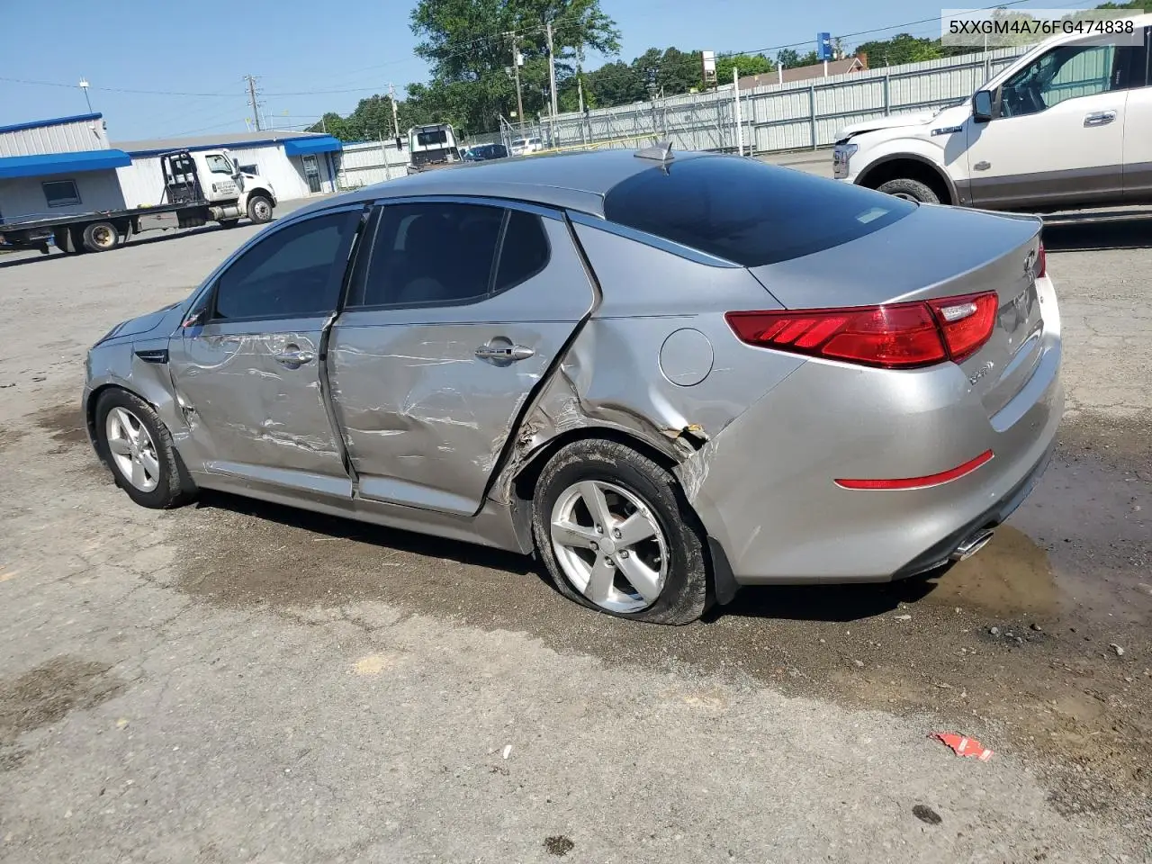 2015 Kia Optima Lx VIN: 5XXGM4A76FG474838 Lot: 56856845