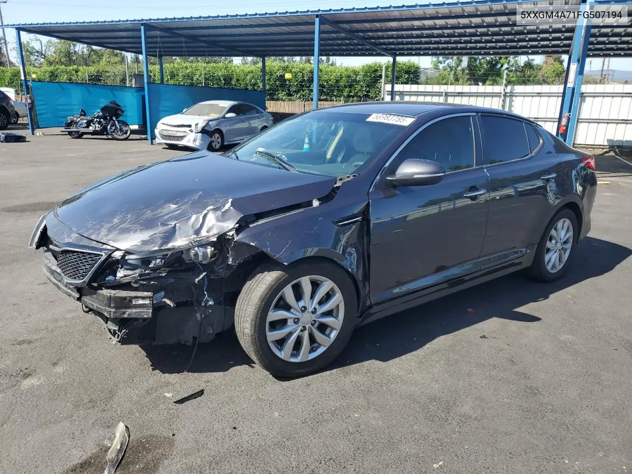 2015 Kia Optima Lx VIN: 5XXGM4A71FG507194 Lot: 56983785