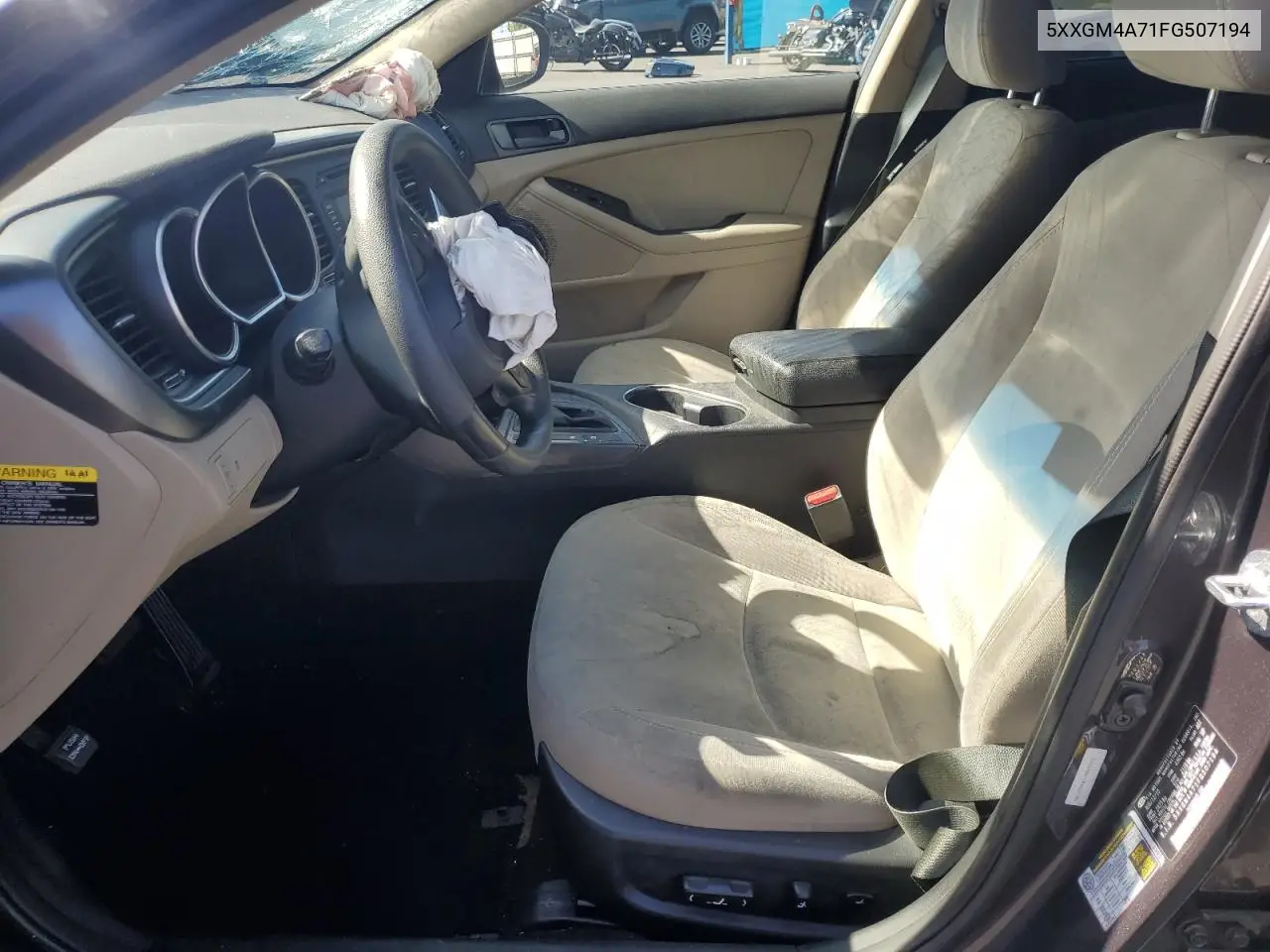 2015 Kia Optima Lx VIN: 5XXGM4A71FG507194 Lot: 56983785