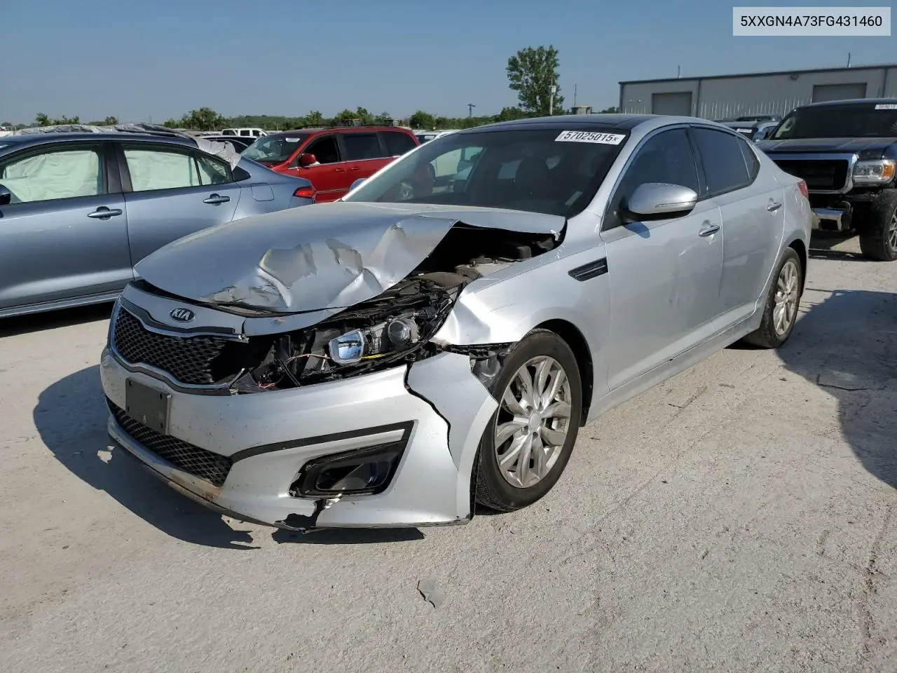 2015 Kia Optima Ex VIN: 5XXGN4A73FG431460 Lot: 57025015