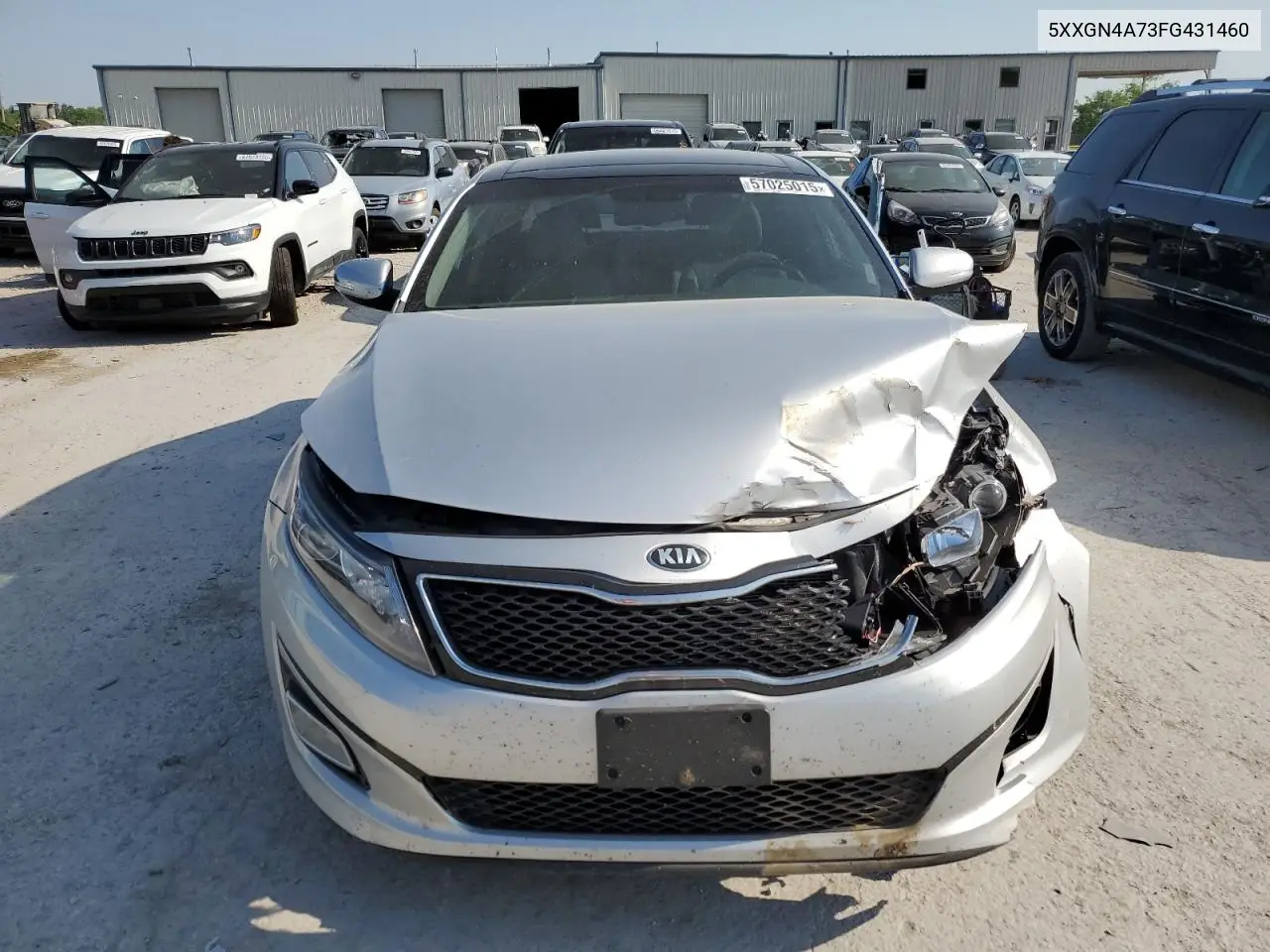 2015 Kia Optima Ex VIN: 5XXGN4A73FG431460 Lot: 57025015