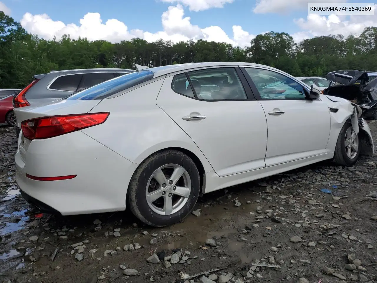 2015 Kia Optima Lx VIN: KNAGM4A74F5640369 Lot: 57109855