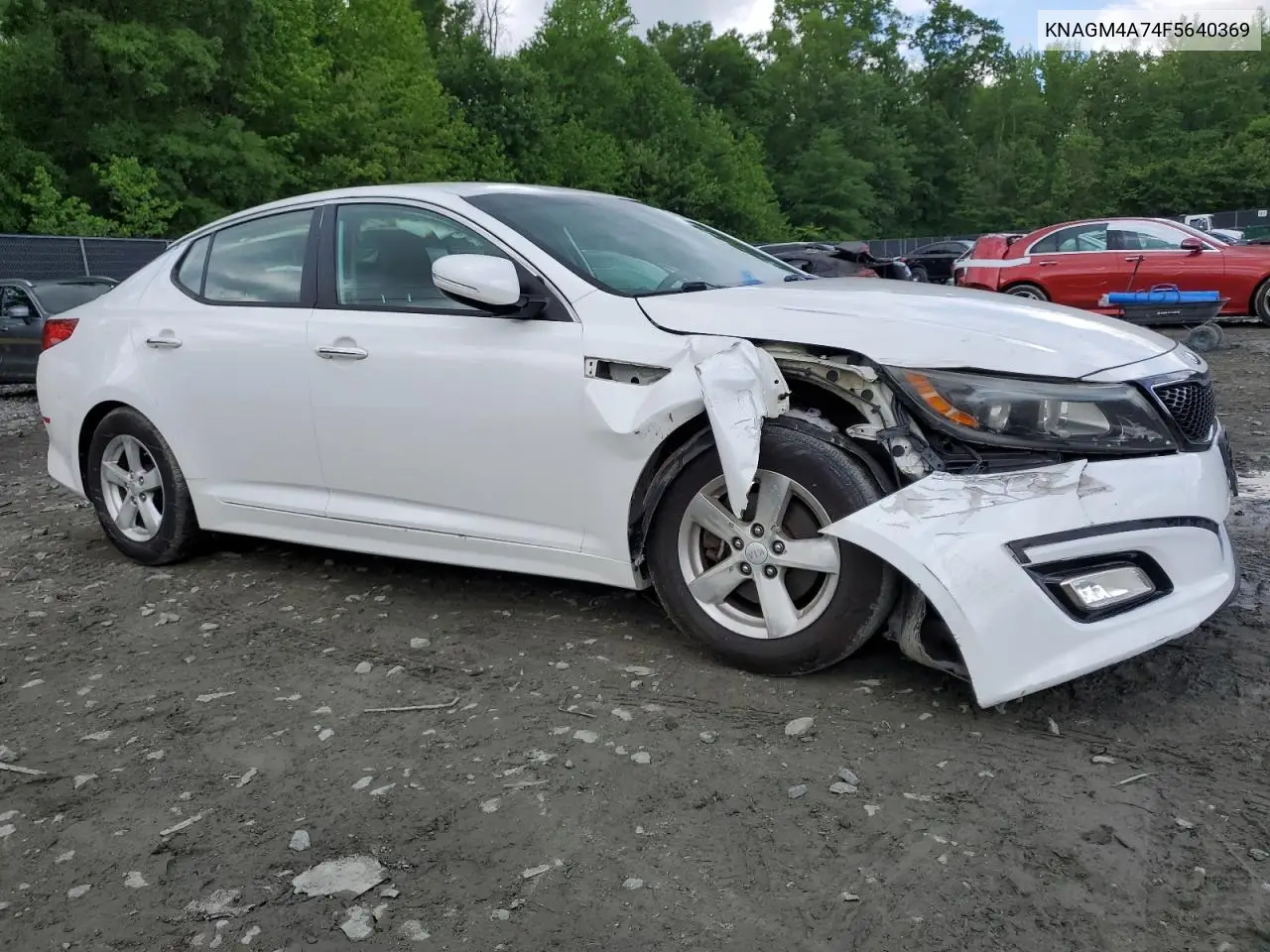 2015 Kia Optima Lx VIN: KNAGM4A74F5640369 Lot: 57109855