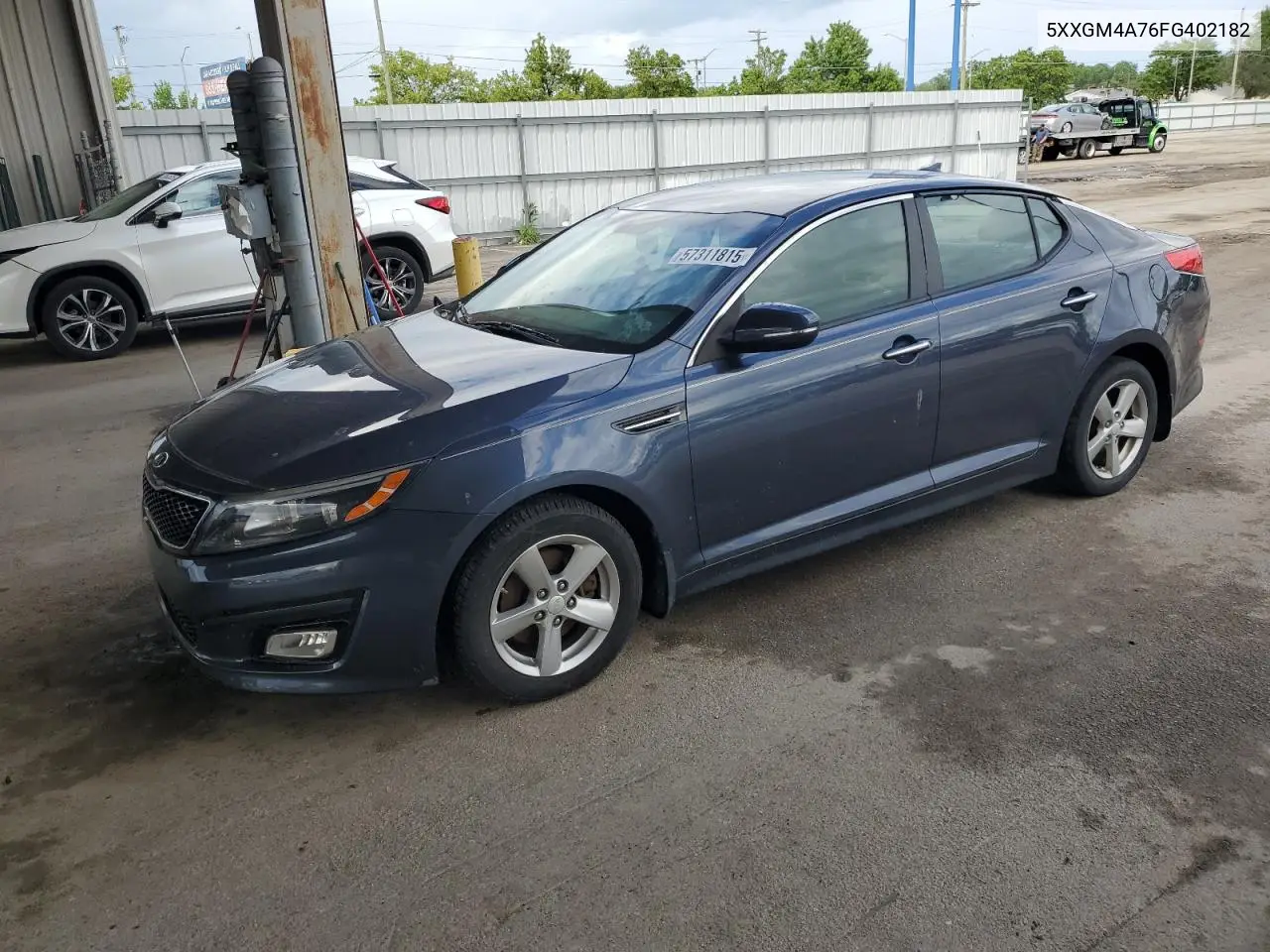 2015 Kia Optima Lx VIN: 5XXGM4A76FG402182 Lot: 57311815