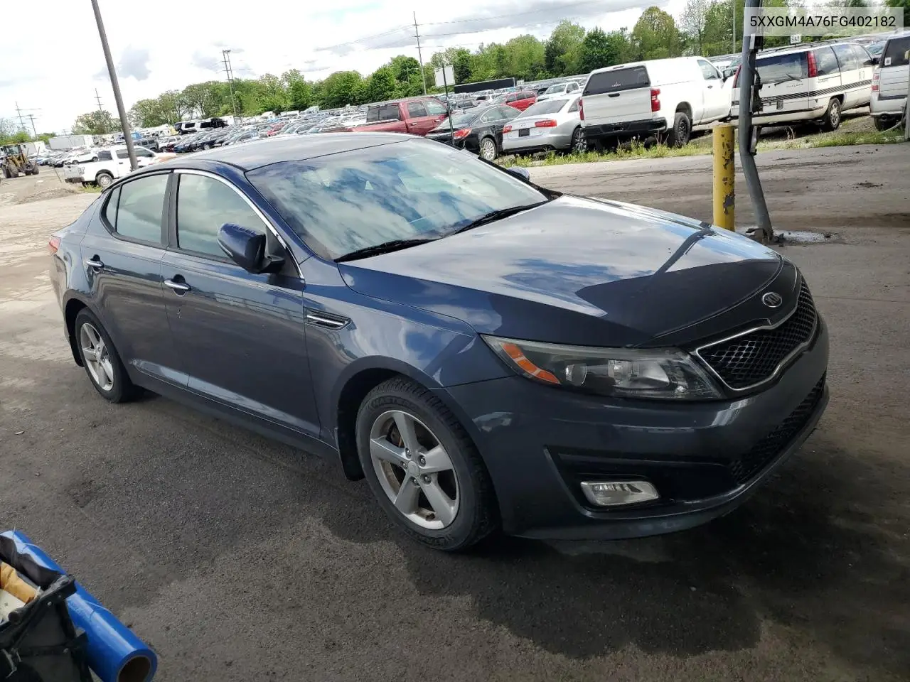 2015 Kia Optima Lx VIN: 5XXGM4A76FG402182 Lot: 57311815